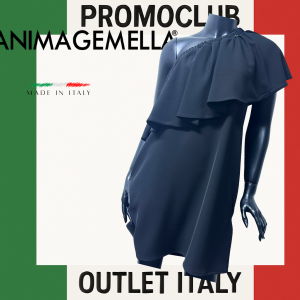 Рокля  Anima Gemella ,черна, 97% полиестер, 3% еластан, размер  S,Италия